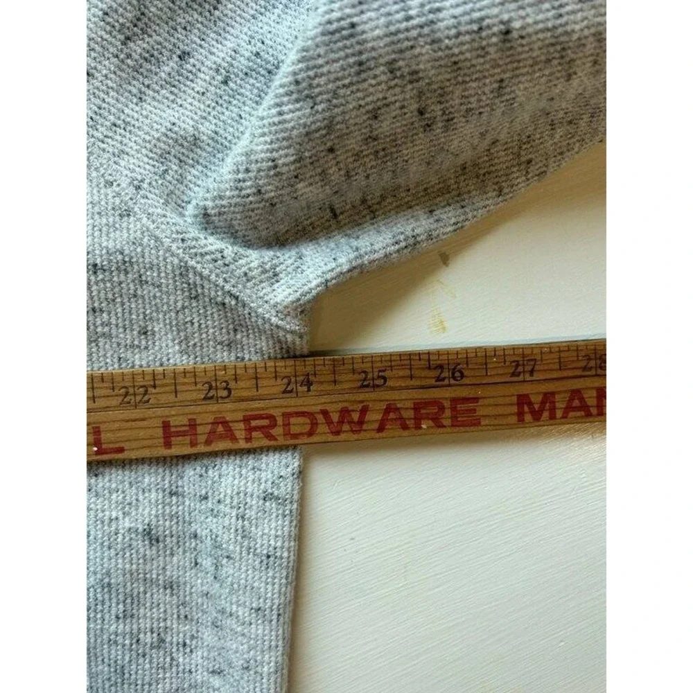 Banana Republic Gray Textured Heather Print Raglan Sweatshirt Mens Size XL